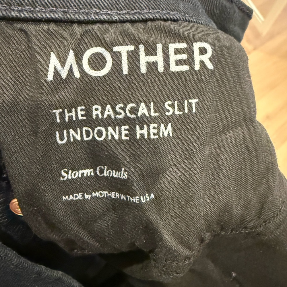 NEW Mother Rascal Slit Undone Hem Jeans - size 27 - Picture 7 of 8